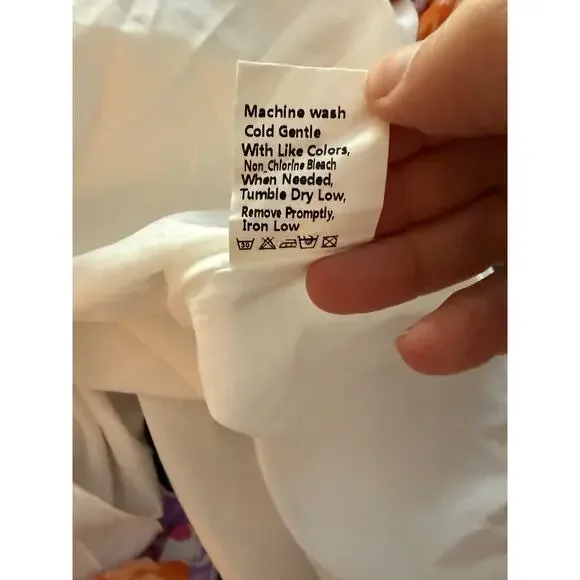 Pink Floral Pretty Garden Dress Size Medium - Picture 6 of 7